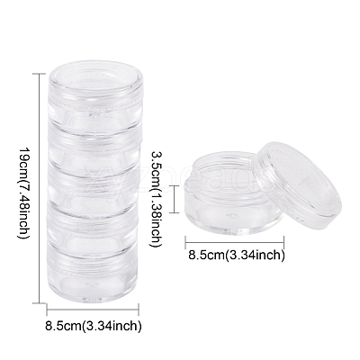 Plastic Bead Containers C025Y-1