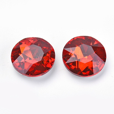 Pointed Back Glass Rhinestone Cabochons RGLA-T029-12mm-05-1