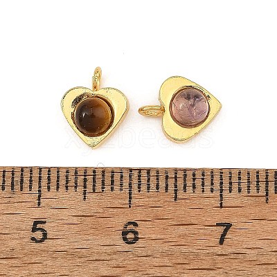 Natural Mixed Stone Pendants PALLOY-JF06058-01-1