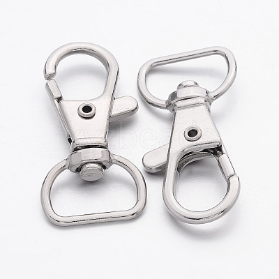 Zinc Alloy Swivel Lobster Claw Clasps X-E341-5-1-1