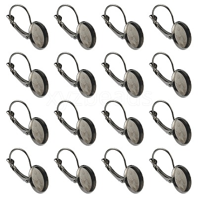 10Pcs Brass Leverback Earring Findings KK-YW0002-21B-1