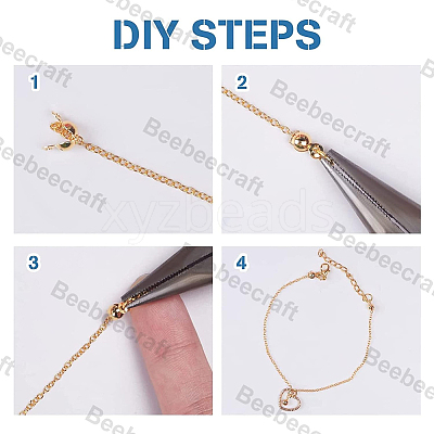 6Pcs Brass Bead Tips KK-BBC0013-75-1