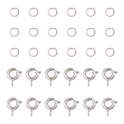 Brass Spring Ring Clasps KK-FS0001-50P-1