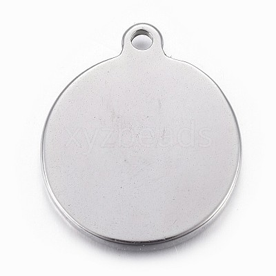 Non-Tarnish 304 Stainless Steel Pendants STAS-P218-09-1