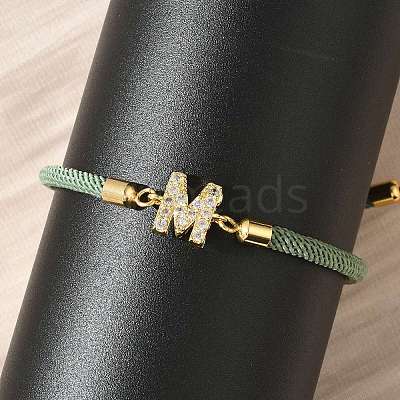 Adjustable Nylon Cord Bracelets X-BJEW-C096-01G-13-1