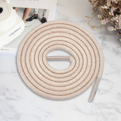 Round Waxed Cord Shoelace String OCOR-WH20007-225C-02-1