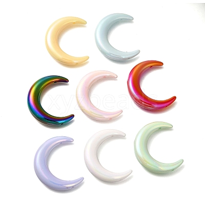 Solid Colour Acrylic Beads SACR-R002-01A-1