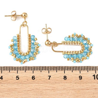 304 Stainless Steel Stud Earrings EJEW-MZ00756-01-1