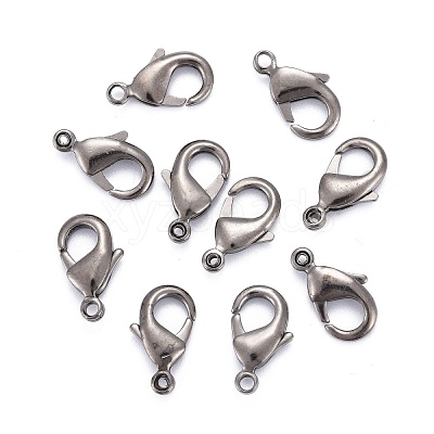 Brass Lobster Claw Clasps KK-903-B-NF-1