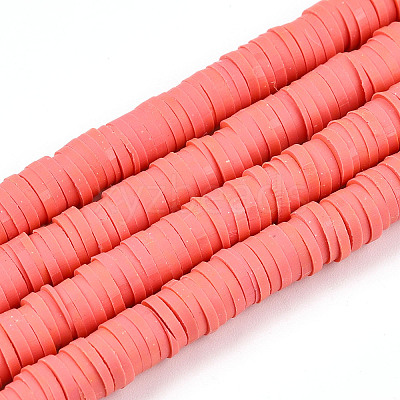 Handmade Polymer Clay Beads X-CLAY-R067-6.0mm-14-1