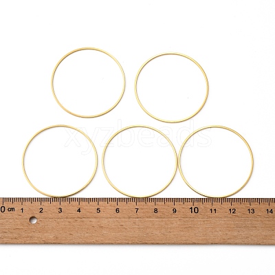 Brass Linking Rings KK-Y003-03L-G-1