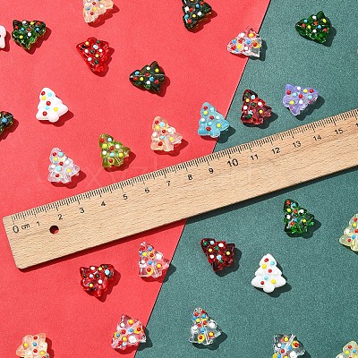 6Pcs Handmade Bumpy Glass Beads Strands LAMP-FS0001-16F-1