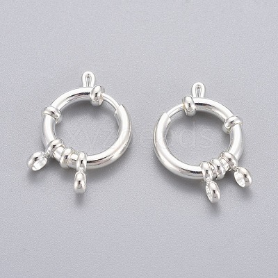 304 Stainless Steel Spring Ring Clasps STAS-G190-17S-B-1