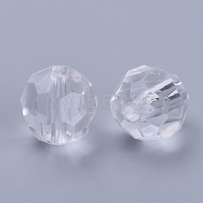 Transparent Acrylic Beads X-TACR-Q257-14mm-V01-1
