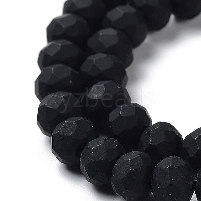 Glass Beads Strands EGLA-A034-P8mm-MD-M-1