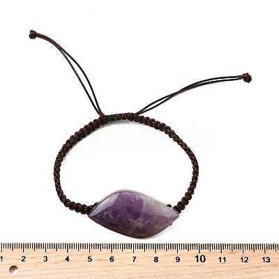 Natural Amethyst Beads Braided Bead Bracelets BJEW-Q070-01H-1