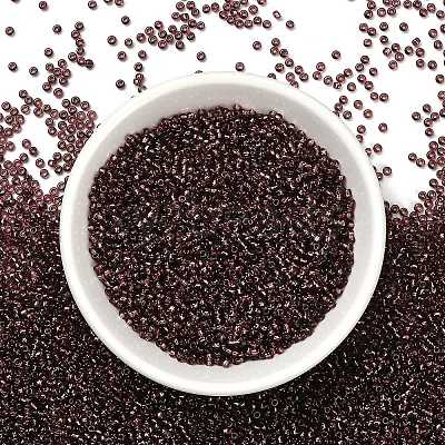 Indigo 11/0 Round Transparent Glass Seed Beads X-SEED-Q007-F57-1