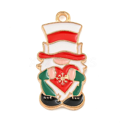 Christmas Theme Alloy Enamel Pendants LS-ENAM-M221-01KCG-07-1