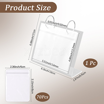 1Pc Calendar Style Plastic Jewelry Organizer Holder Rack for Jewelry Storage ODIS-BBC0001-01A-1