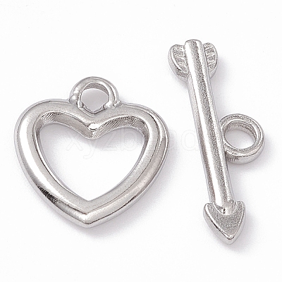 Non-Tarnish 304 Stainless Steel Toggle Clasps STAS-G299-02P-1