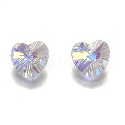 Electroplate Glass Charms X-G030V10mm-001GL-1