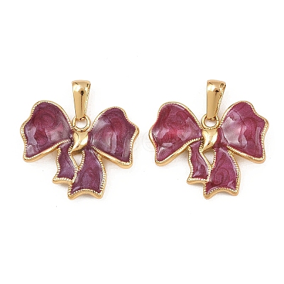 304 Stainless Steel Enamel Pendants STAS-P438-11G-1