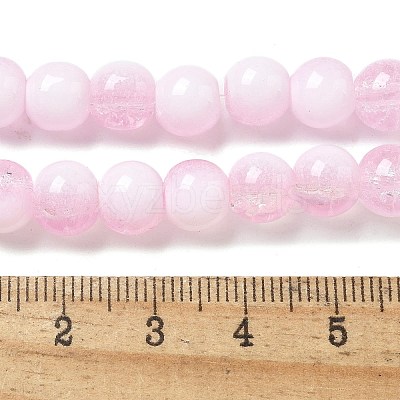 Crackle Glass Beads Strands GLAA-U001-8mm-03-1