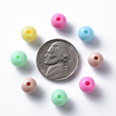 Opaque Acrylic Beads MACR-S370-C8mm-M1-1