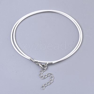Waxed Cotton Cord Necklace Making MAK-S032-1.5mm-B20-1