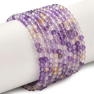 Natural Ametrine Beads Strands G-K407-A01-3mm-1