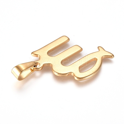 304 Stainless Steel Pendants STAS-L210-06E-G-01-1