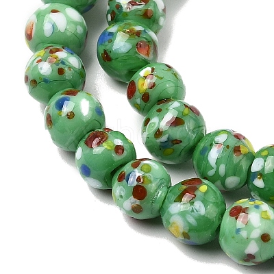 Handmade Lampwork Beads Strands LAMP-H071-01A-09-1