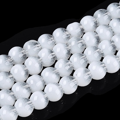 Transparent Glass Imitation Cat Eye Beads Strands GLAA-Q110-01B-01-1