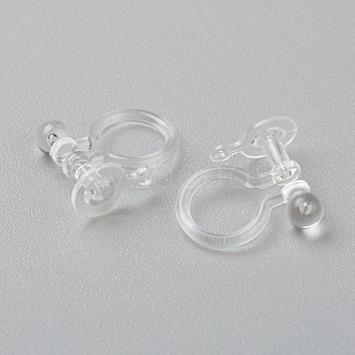 Plastic Clip-on Earring Findings KY-P001-08-1
