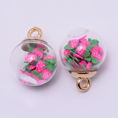 Transparent Glass Globe Pendants LS-GLAA-TAC0003-03G-1