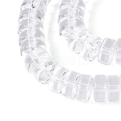 Transparent Glass Beads Strands GLAA-N026-4x8mm-T06-1