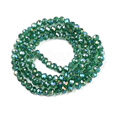 Electroplate Glass Beads Strands EGLA-A044-T3mm-B18-1