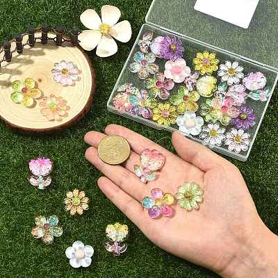 30Pcs 15 Styles Acrylic Cabochons MACR-SZ0001-91-1