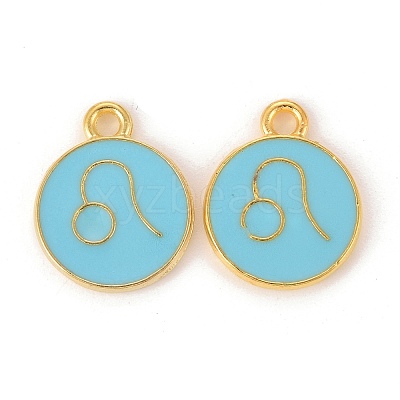 Alloy Enamel Pendants ENAM-S124-01B-16G-1