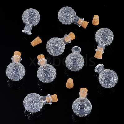 10Pcs Glass Bottles AJEW-TA0002-74-1