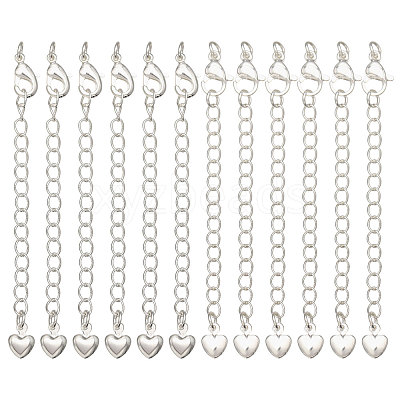 12Pcs 2 Styles  Brass Chain Extender KK-CA0003-75-1