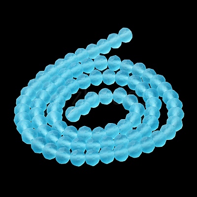 Transparent Glass Beads Strands X-EGLA-A044-T8mm-MD08-1