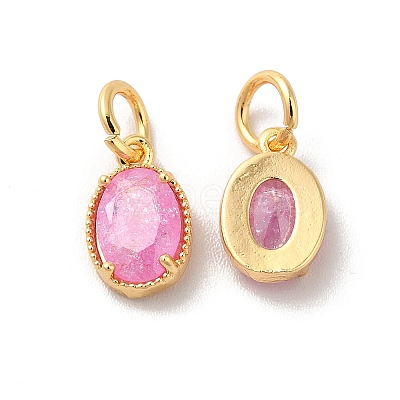 Real 18K Gold Plated Brass Micro Pave Cubic Zirconia Pendants KK-M243-07G-02-1