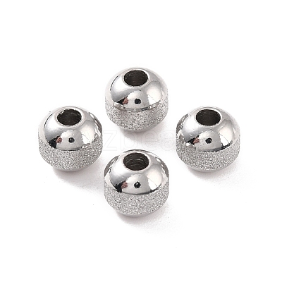 Non-Tarnish Textured 304 Stainless Steel Beads STAS-P306-01B-P-1