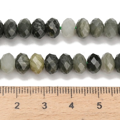 Natural Green Rutilated Quartz Beads G-C259-A08-5x8mm-1