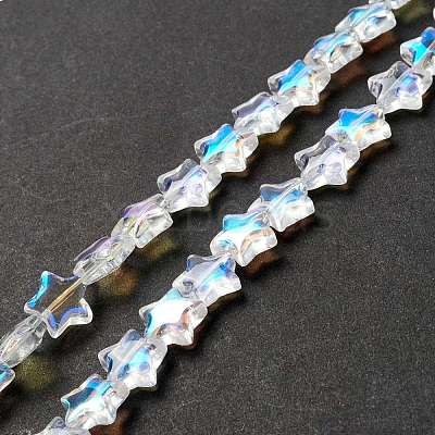 Transparent Glass Beads Strand GLAA-K057-01K-1