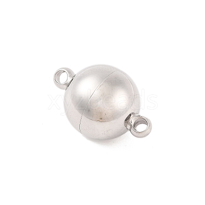 Non-Tarnish 304 Stainless Steel Magnetic Clasps X-STAS-K006-14mm-04C-1