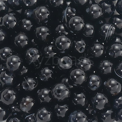 120Pcs Natural Black Onyx Beads G-PA0001-06A-1