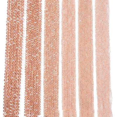 Electroplate Glass Beads Strands EGLA-A044-T3mm-B21-1