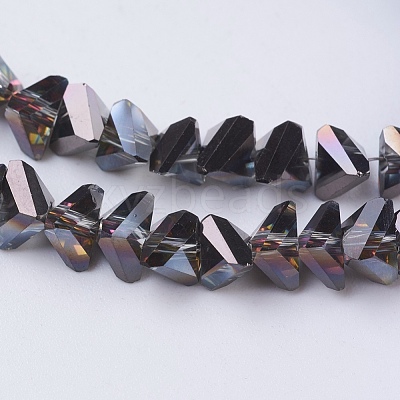 Electroplate Glass Beads Strands EGLA-J145-6mm-HP02-1